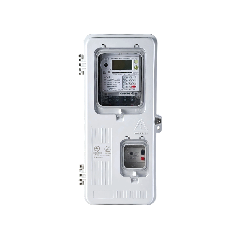 FUTURISE SMC Dual Window Single Phase Electric Meter Box Anti-Corrosion for Residential Power Meter