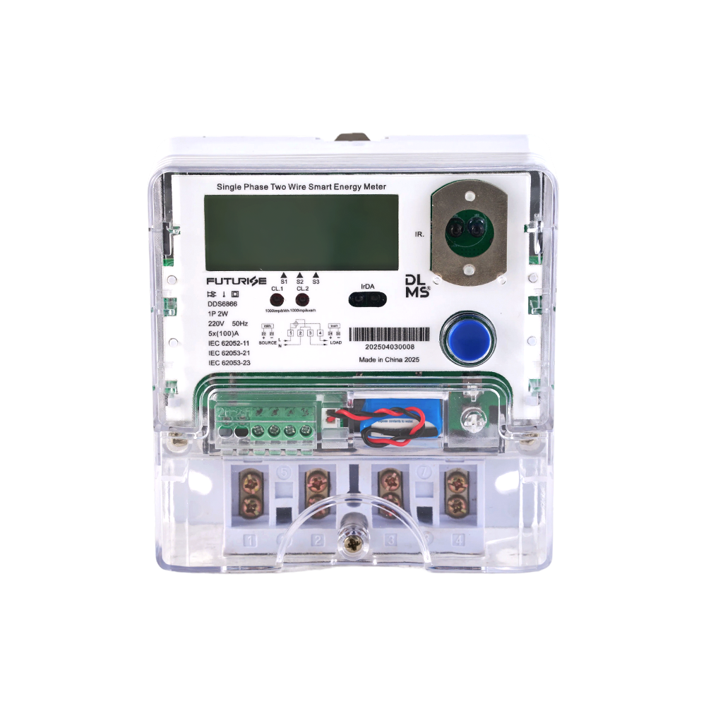 FUTURISE Model QBM11-3 Single Phase Two Wire kWh Energy Meter with Remote Infrared Reading Function