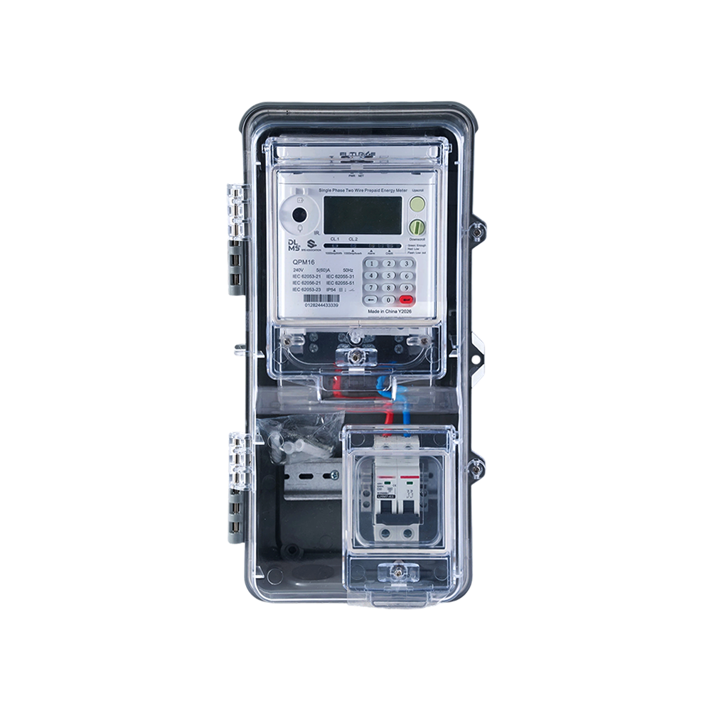 FUTURISE PC Single Phase Electric Meter Box With Double Observation Window Insulated Outdoor Meter Cabinet
